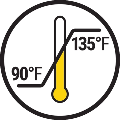 90-135 temperature