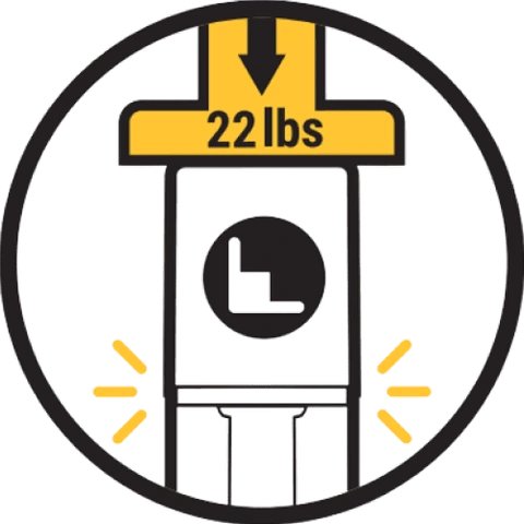 Press the mouthpiece down vertically