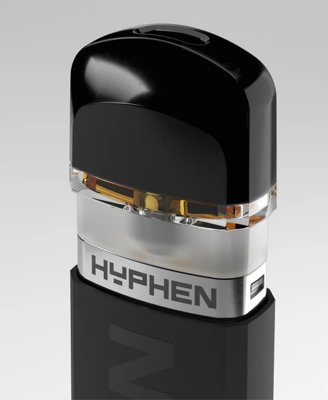 The gloss black pod on the Hyphen battery